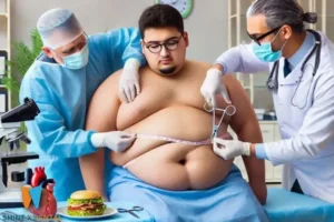 عکس فرد چاق و ایجاد خطر پوسیدگی دندان بعد از جراحی چاقی