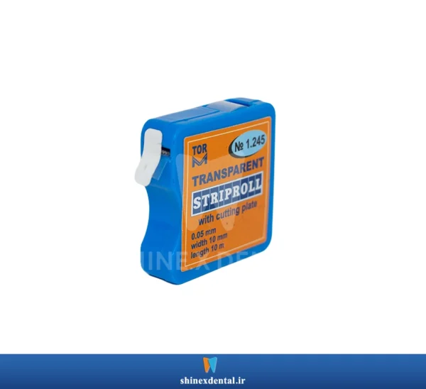 عکس نوار سلولوئیدی شفاف رولی از زاویه بغل