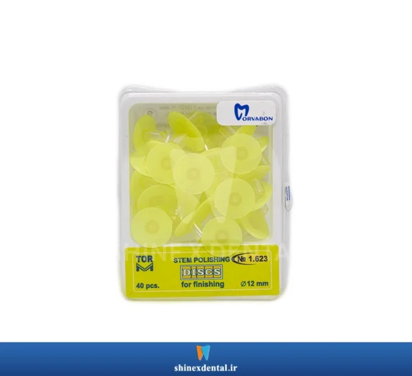 عکس دیسک پرداخت بدون مرکز زرد رنگ